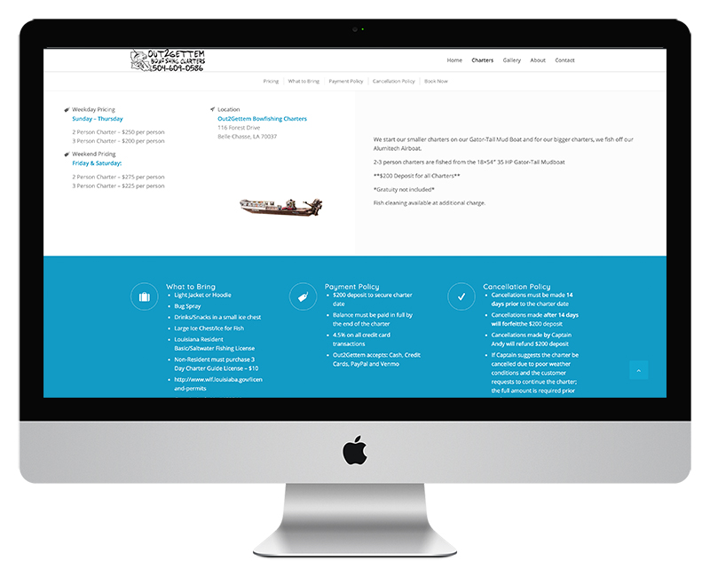Charter Fishing Website6