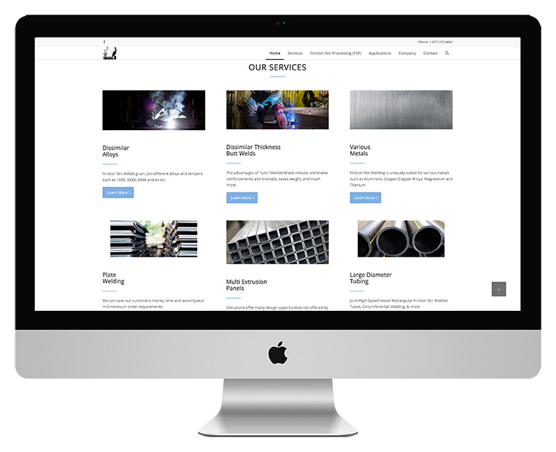 Bayou Manufacturing Web Design 2
