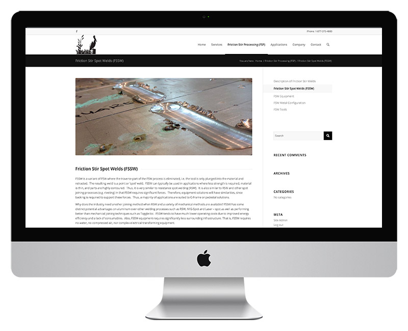 Bayou Manufacturing Web Design 6
