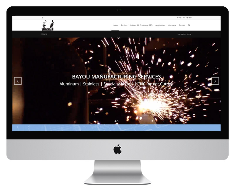 Bayou Manufacturing Web Design