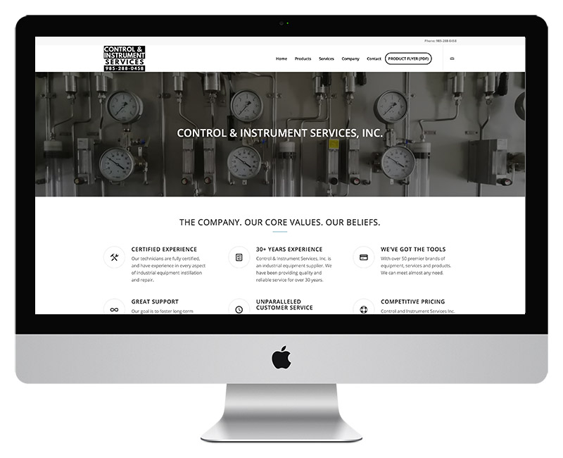 Control Instrument Services Web Design 12