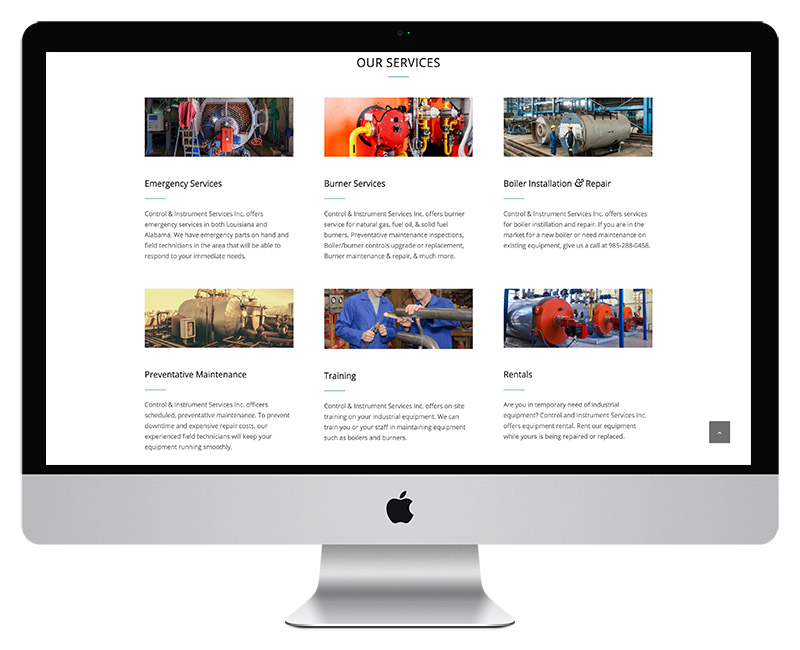 Control Instrument Services Web Design 3