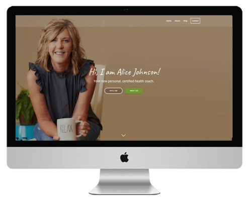 Health Coach Web Design