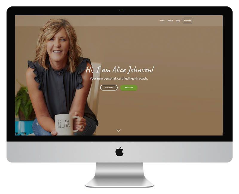 Health Coach Web Design