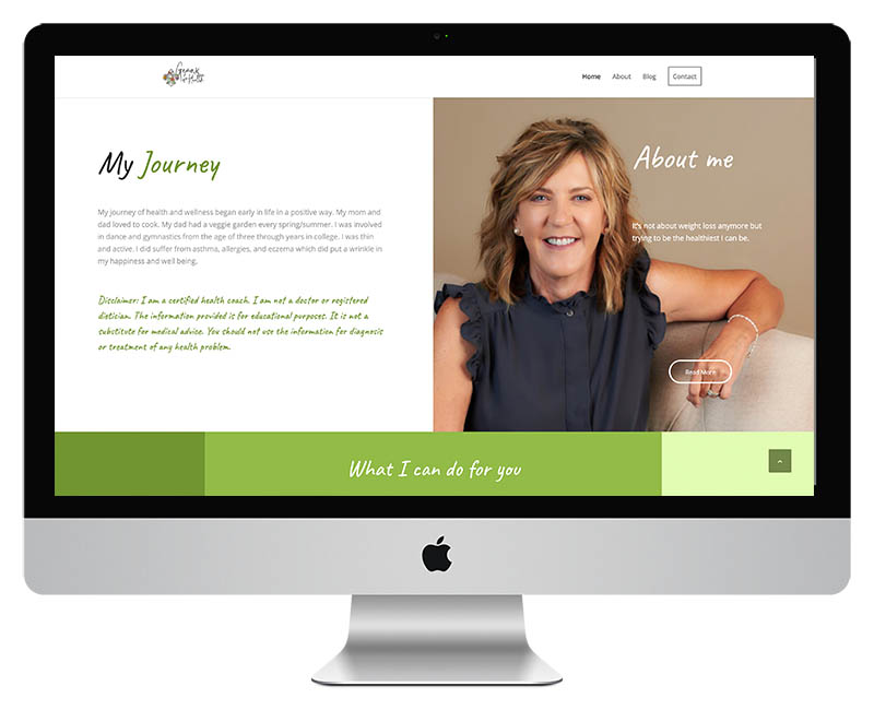 Health Coach Web Design