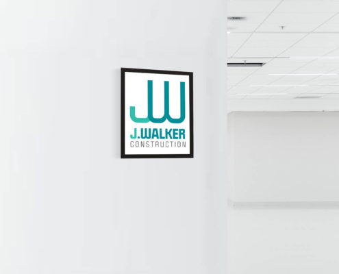 J. Walker Construction Logo Design