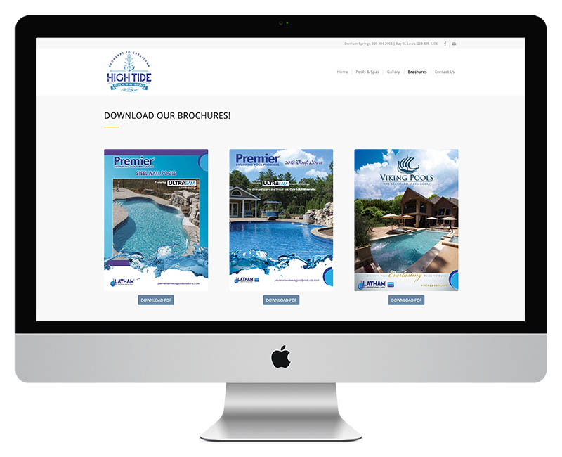 Web Design for Pool Supply Comapany13
