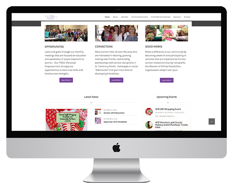 Women of Infinite Impossibilities Web Design 2