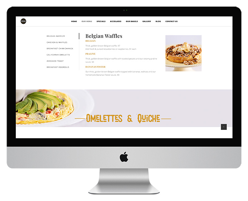 Creole Bagelry Menu Page 3