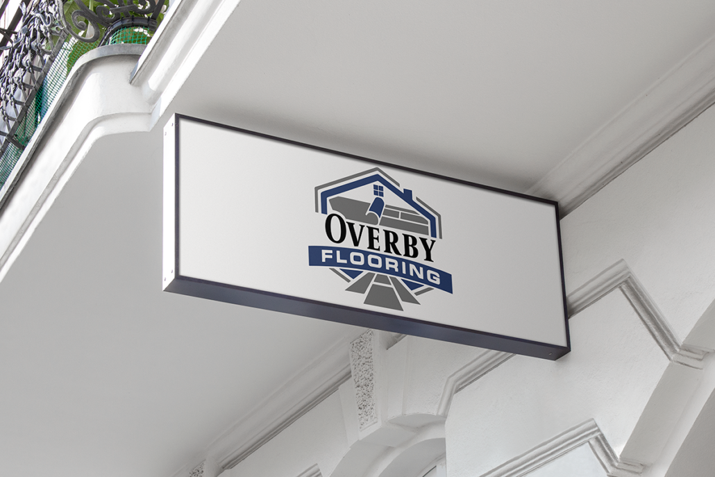 Overby Flooring Custom Logo Design Flooring Logo Design