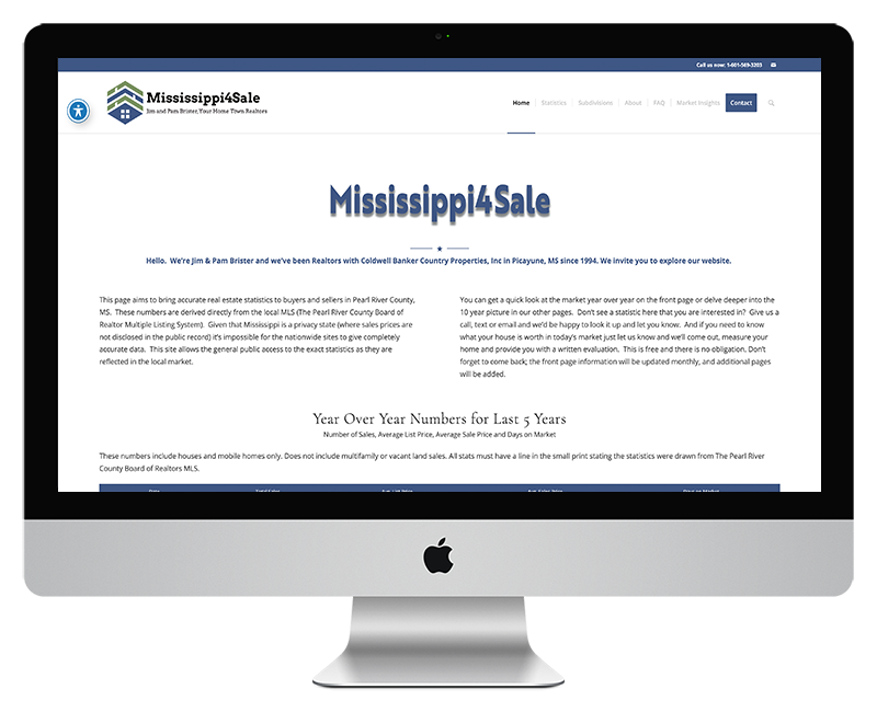 Web Design for Real Estate Statistics