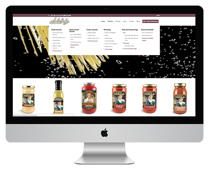 product mega menu