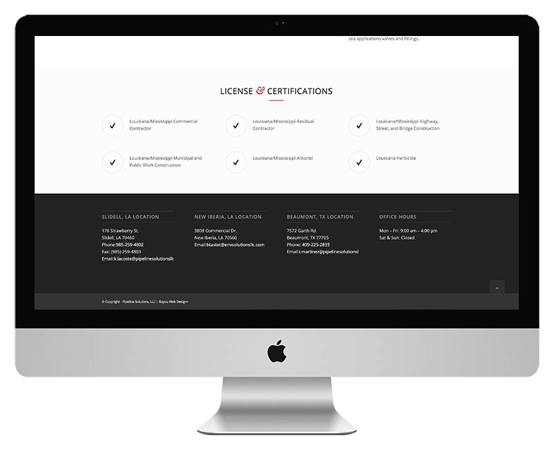 Pipeline Solutions Web Design 3