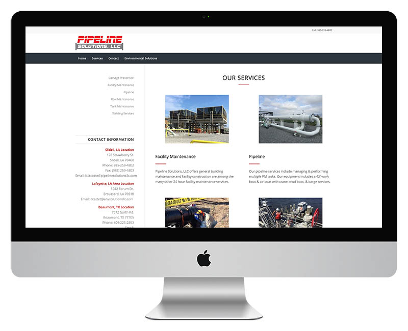 Pipeline Solutions Web Design