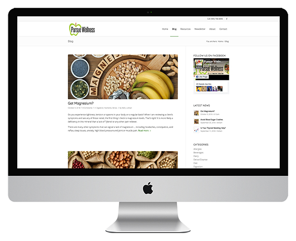 blog page pursue wellness