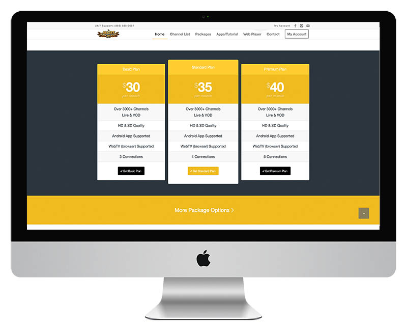 Allset TV Streaming TV Web Design 4