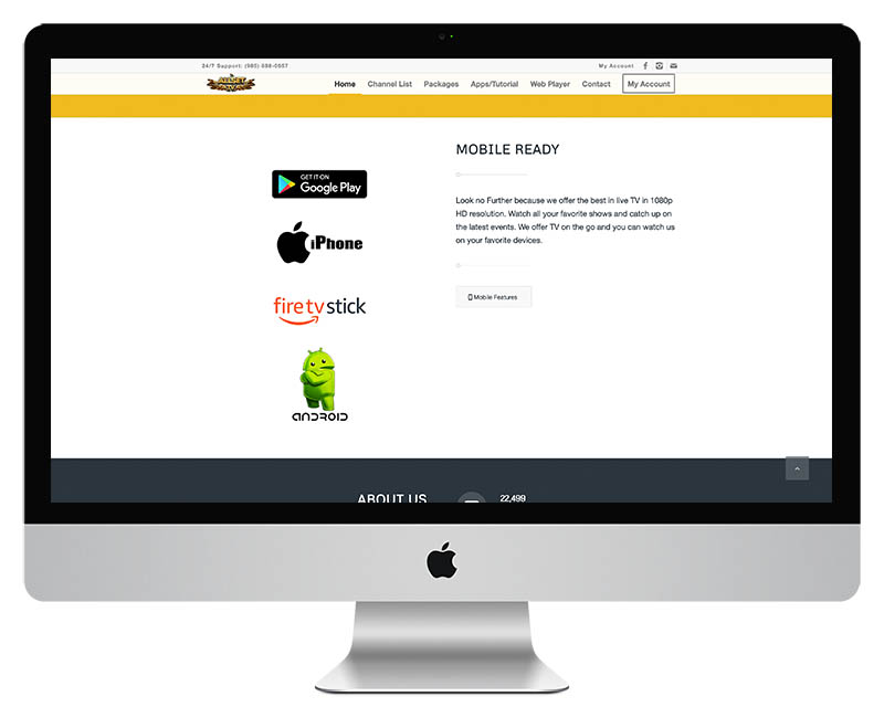 Allset TV Streaming TV Web Design 7