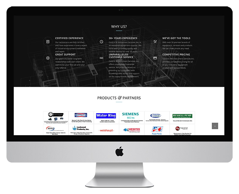 Control Instrument Services Web Design 4