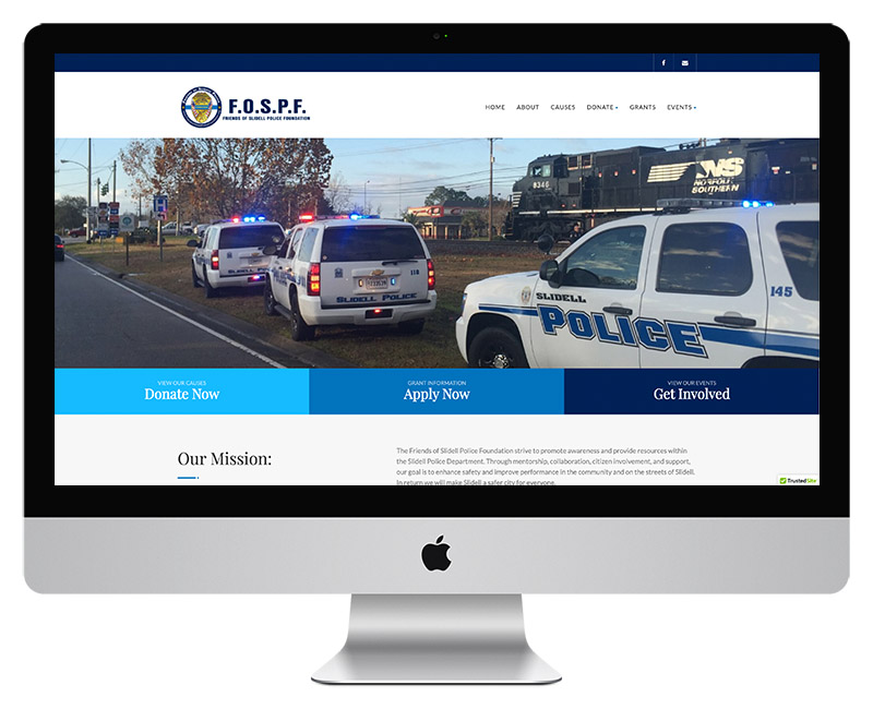 FOSPF Web Design Friends of Slidell Police Foundation Web Design