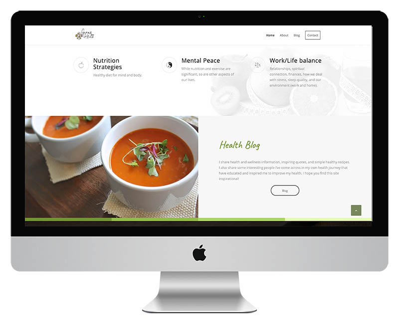 Health Coach Web Design