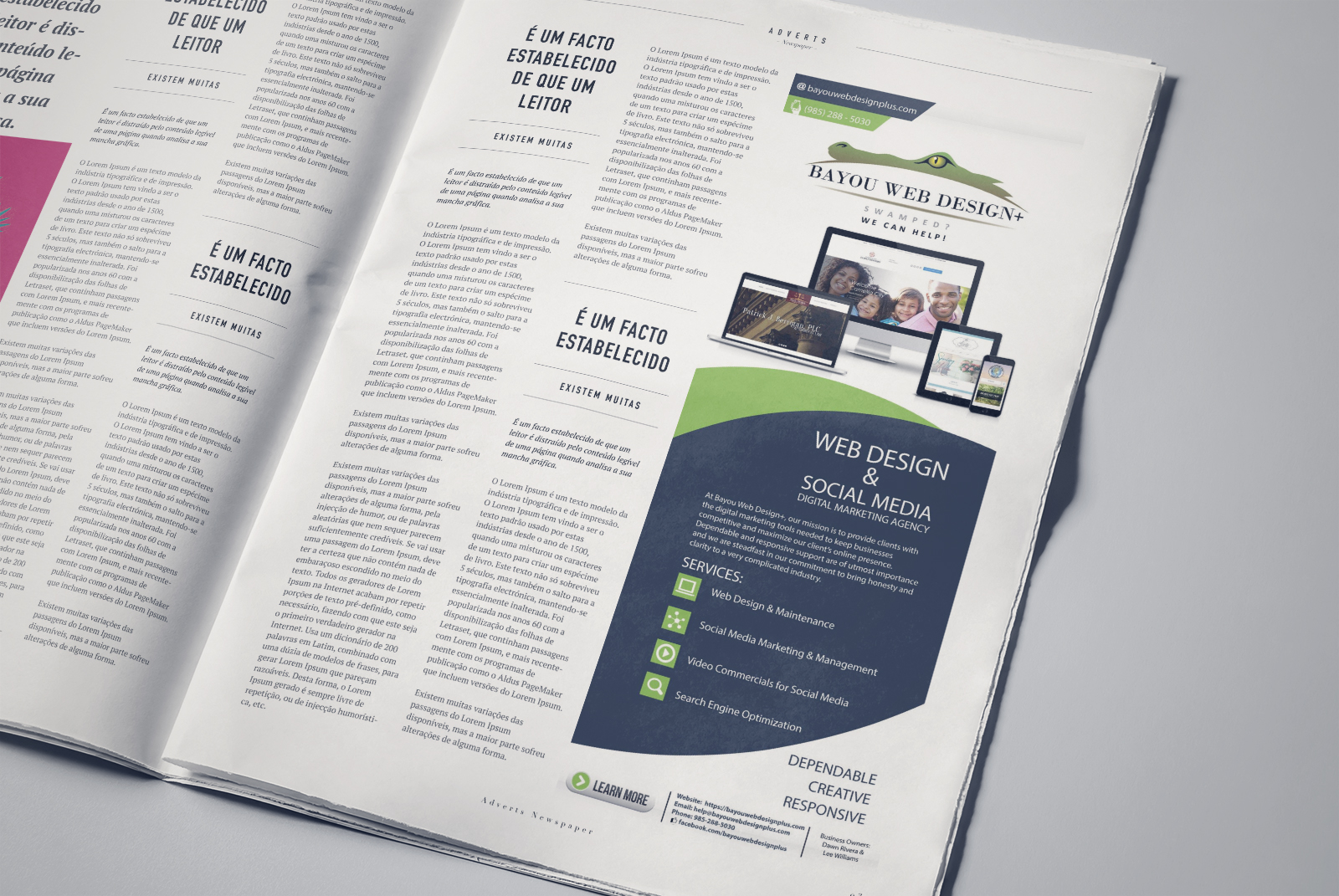 Magazine Ad Design Magazine Ad Design