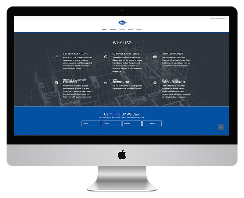 MidSouth Sales Web Design 4