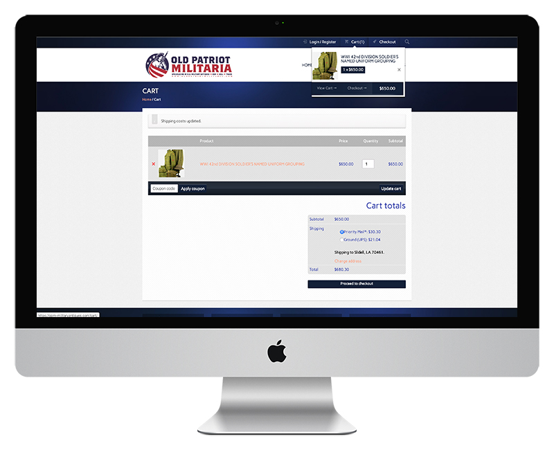 Old Patriot MIilitaria Ecommerce Web Design 12 Old Patriot MIilitaria Ecommerce Web Design 12