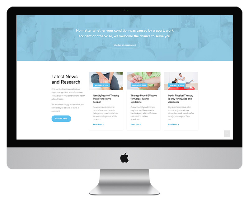 Physical Therapy Website Design Physical Therapy Website Design