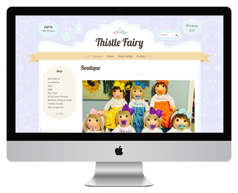 thistlefairy eCommerce Web Design