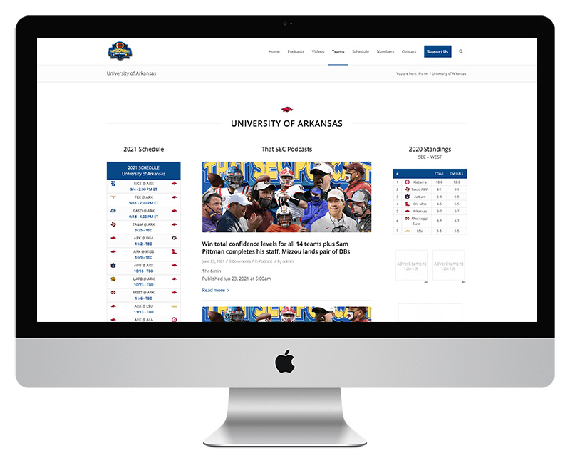 Team page