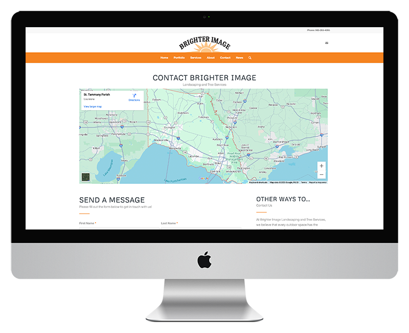 Brighter Images Landscape Web Design - Contact Page Brighter Images Landscape Web Design Contact Page