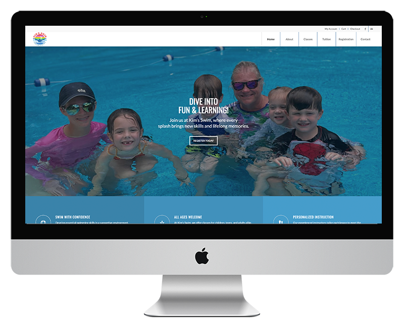 Kim's Swim Lessons Web Design - Home Page 2 Kims Swim Lessons Web Design Home Page 2