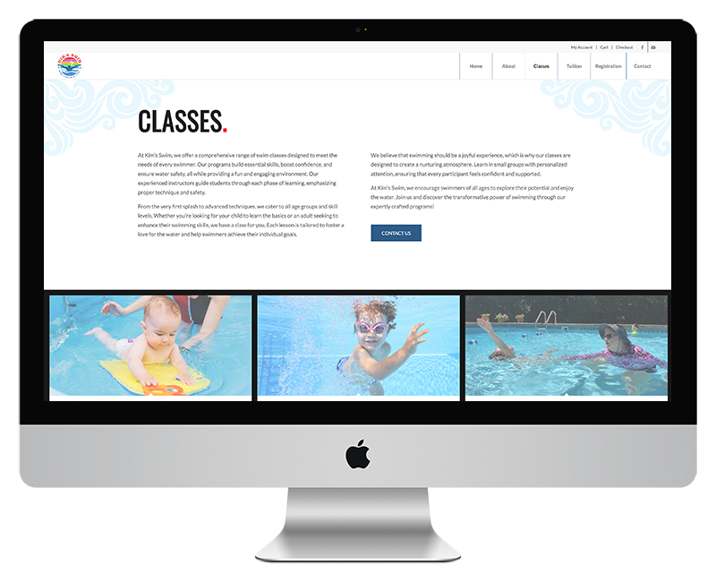 Kim's Swim Lessons Web Design - Swim Classes Page 1 Kims Swim Lessons Web Design Swim Classes Page 1