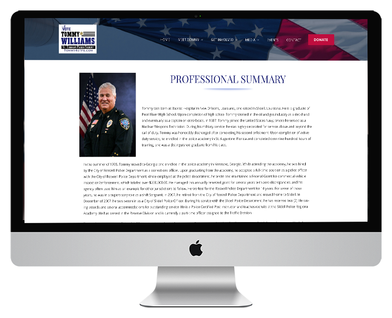 Tommy Williams for Sheriff - Professional Summary Page Profile Pic Tommy Williams for Sheriff Professional Summary Page Profile Pic